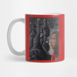 Man in Black and White Universe Mug